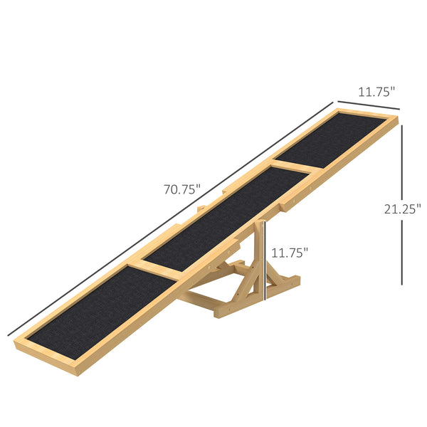 Altalena Agility Cani Legno Giallo