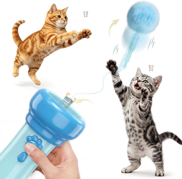 Giocattolo Interattivo Gatti da Interno Con Lanciatore Palline