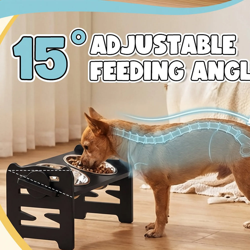 Comedoie Rialzate Cani Grandi Doppio Acciaio Inox